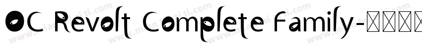 OC Revolt Complete Family字体转换